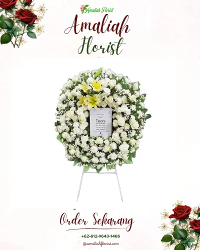 Krans Bunga Duka Cita di Nanggeleng